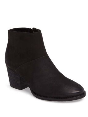 NEW Size 8 Blondo Nelli Waterproof Booties Boots Black Nubuck Leather heel